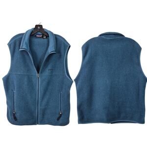 Patagonia Blue Synchilla Fleece Vest XL